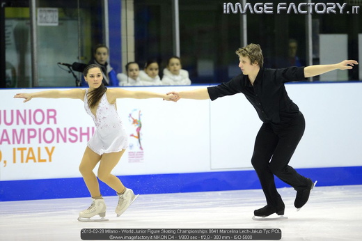 2013-02-28 Milano - World Junior Figure Skating Championships 0641 Marcelina Lech-Jakub Tyc POL